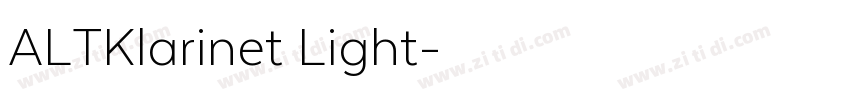 ALTKlarinet Light字体转换